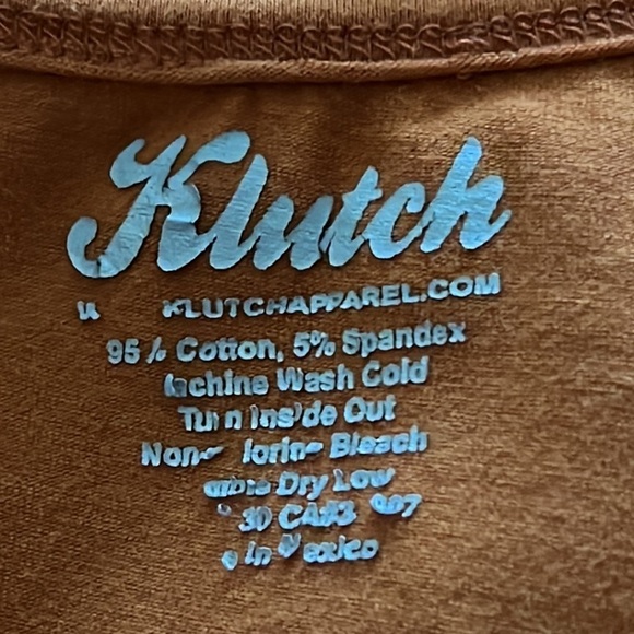 Klutch University of Texas burned orange cotton spandex sleeveless dress Sz S - Picture 6 of 6